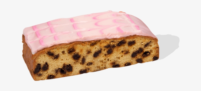 Traditional Light Sultana Cake With Pink Icing And - Balfours Albert Cake, transparent png download