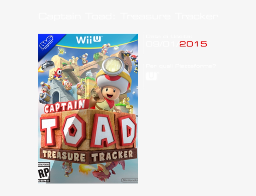 This Page Contains All Info About Captain Toad Treasure - Wii U Games 2018, transparent png download