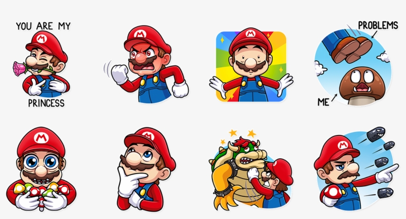 Add The Stickers On Telegram - Mario Stickers Telegram, transparent png download