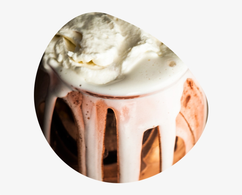 Dark Hot Chocolate With Mascarpone Whipped Cream - Dessert, transparent png download