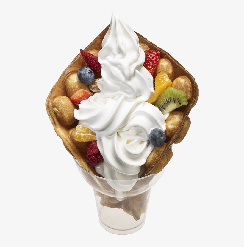 Bubble Waffle Is A Soft And Tasty Waffle, The King - Soft Serve Ice Creams, transparent png download
