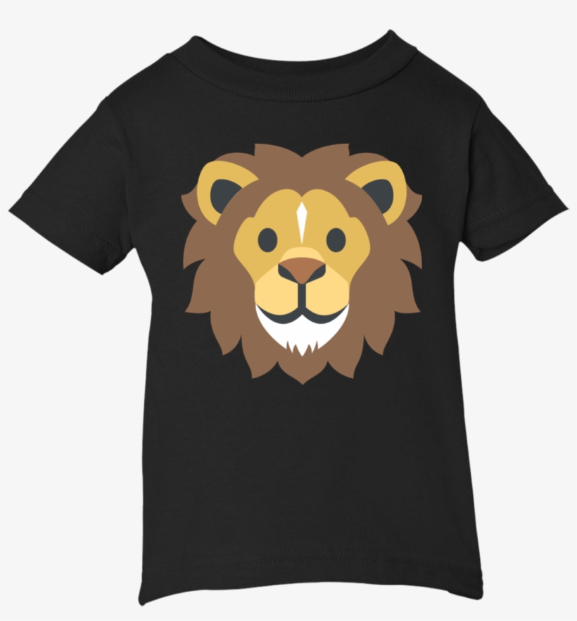 Lion Face Emoji Infant T-shirt - Queens Are Born In 7 September, transparent png download
