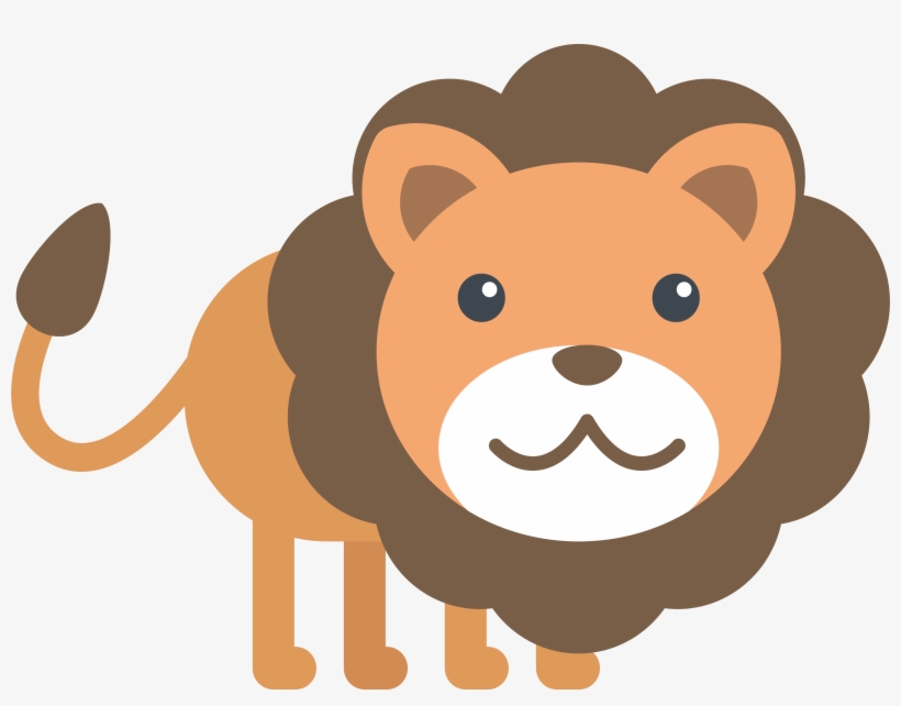 Clip Art Transprent Png Free - Cute Lion Vector Png, transparent png download