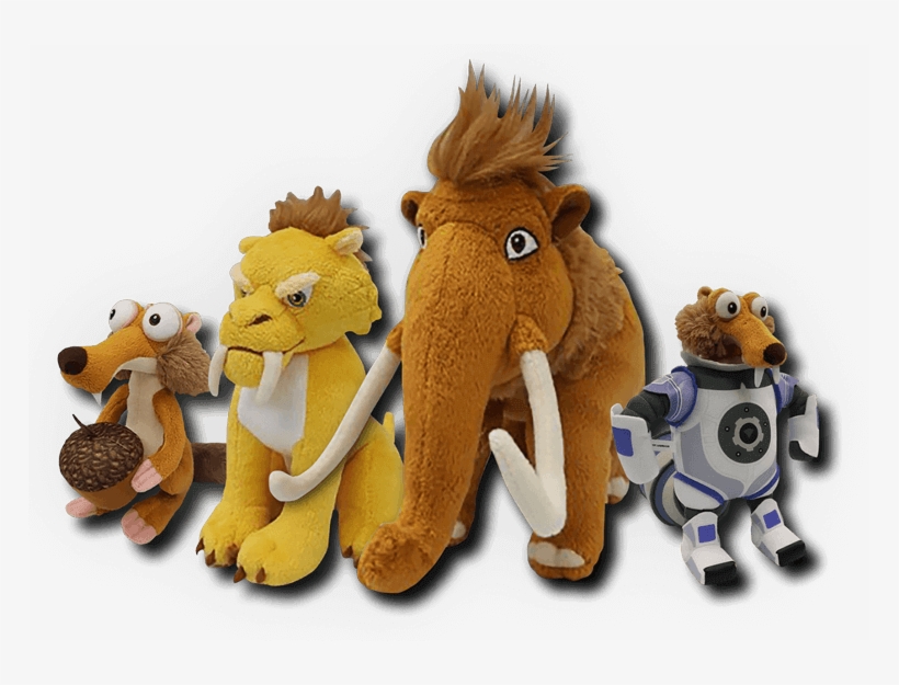 Diego, Sid, Manny And Scrat The Hilarious Animated - Stuffed Toy, transparent png download