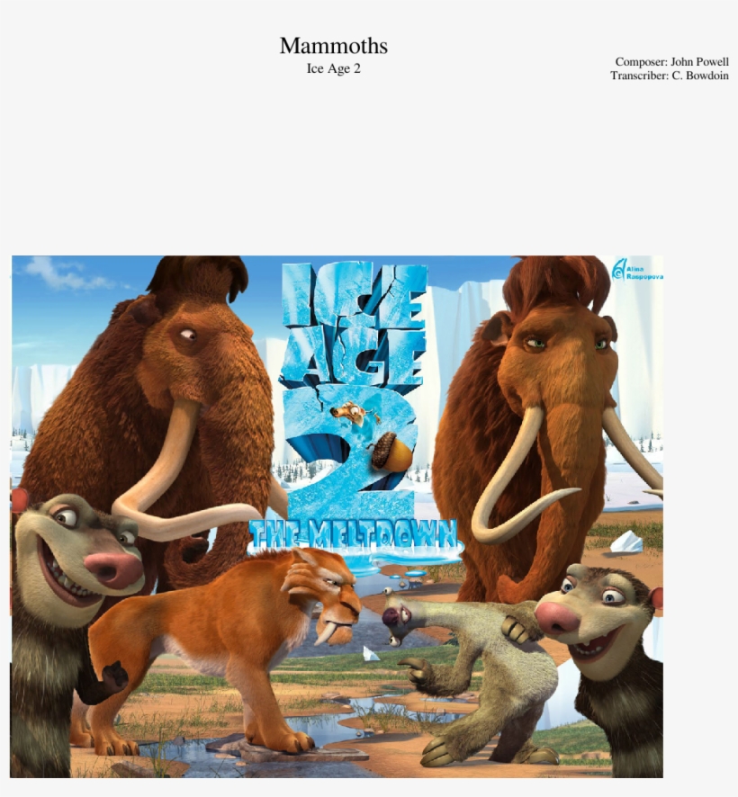 Print - Ice Age 2, transparent png download