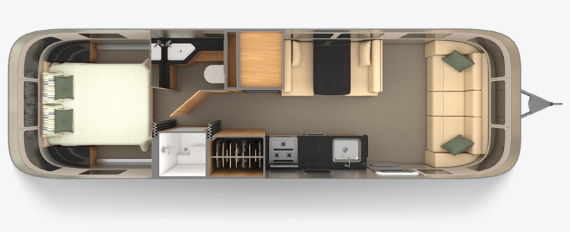 Ranging From 30 To 33 Feet, The Classic Travel Trailer - 2018 Airstream Classic 30, transparent png download