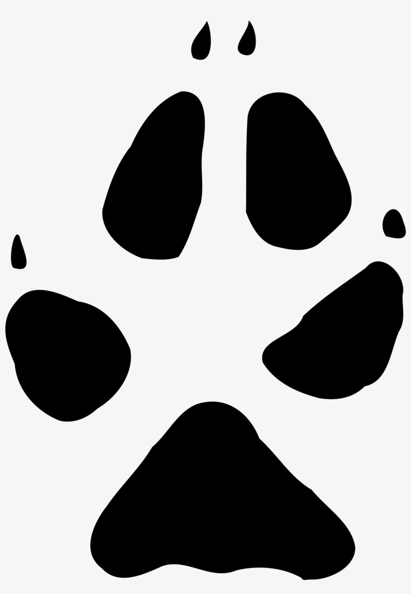 2000 X 2885 14 - Fox Paw Print Clip Art, transparent png download