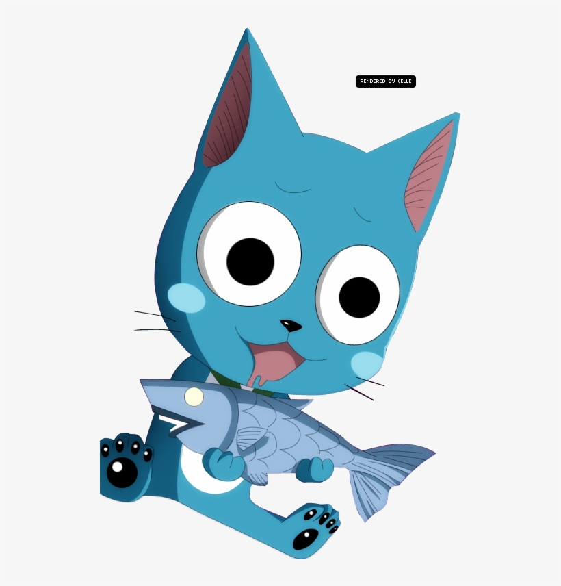 Personnages Principaux De Fairy Tail - Fairy Tail Happy Render, transparent png download