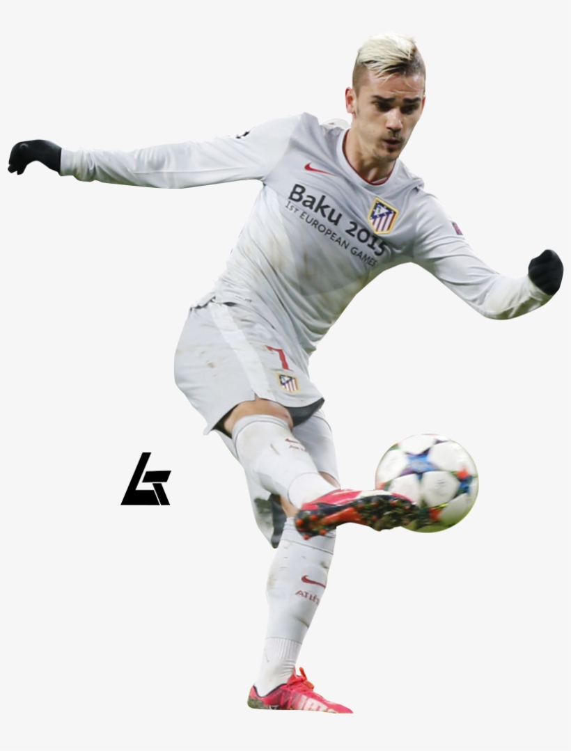 Antoine Griezmann - Atletico De Madrid Jugadores Dibujos, transparent png download