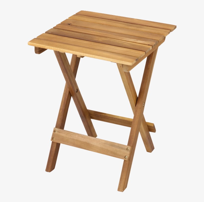 Acacia Hardwood Director Chair Set With Pineapple Print - End Table, transparent png download