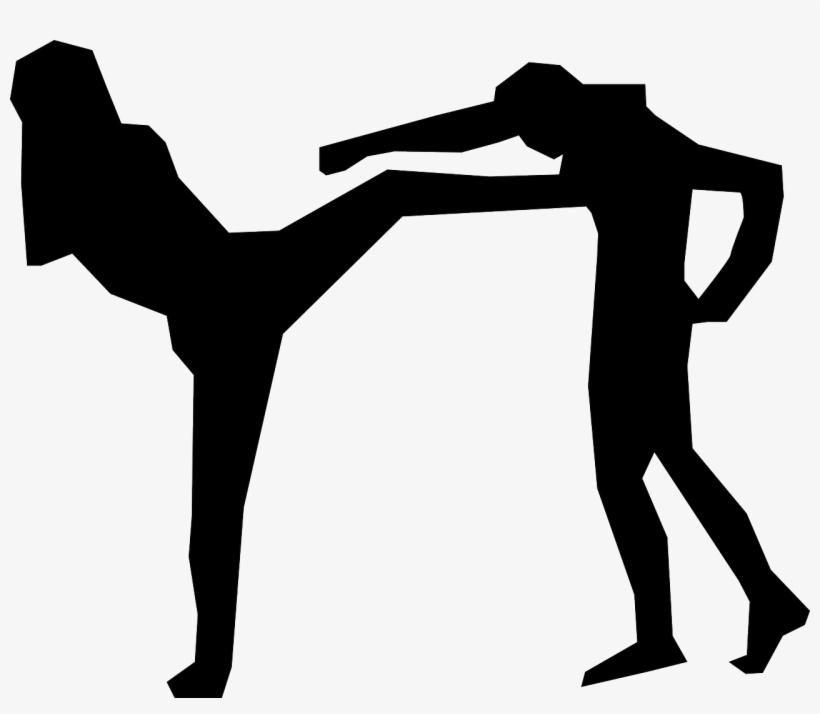 Martial Arts,muay Thai,thai - Muay Thai Silhouette, transparent png download