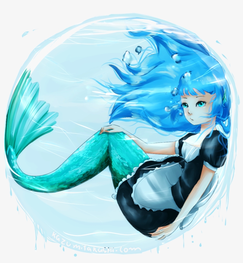 Mermaid[[more]]buy The Print On Society6 Clicking Herebuy - Illustration, transparent png download