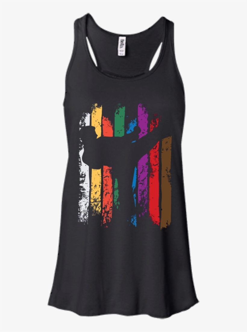Karate Belt Colors Silhouette Men/women Tank Top - Bella + Canvas Ladies' Flowy Racerback Tank B8800, transparent png download