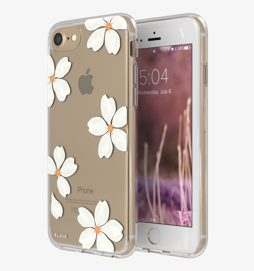 Flavr Iplate White Petals For Iphone 6/6s/7/8 Colourful - Flavr, transparent png download