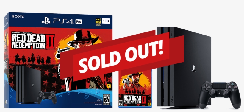 Home / Sold Out / Red Dead Redemption - Playstation 4 Pro Red Dead Redemption 2 Bundle, transparent png download
