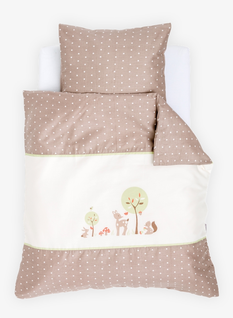 Bedcover Forest Animals Green - Bed Sheet, transparent png download