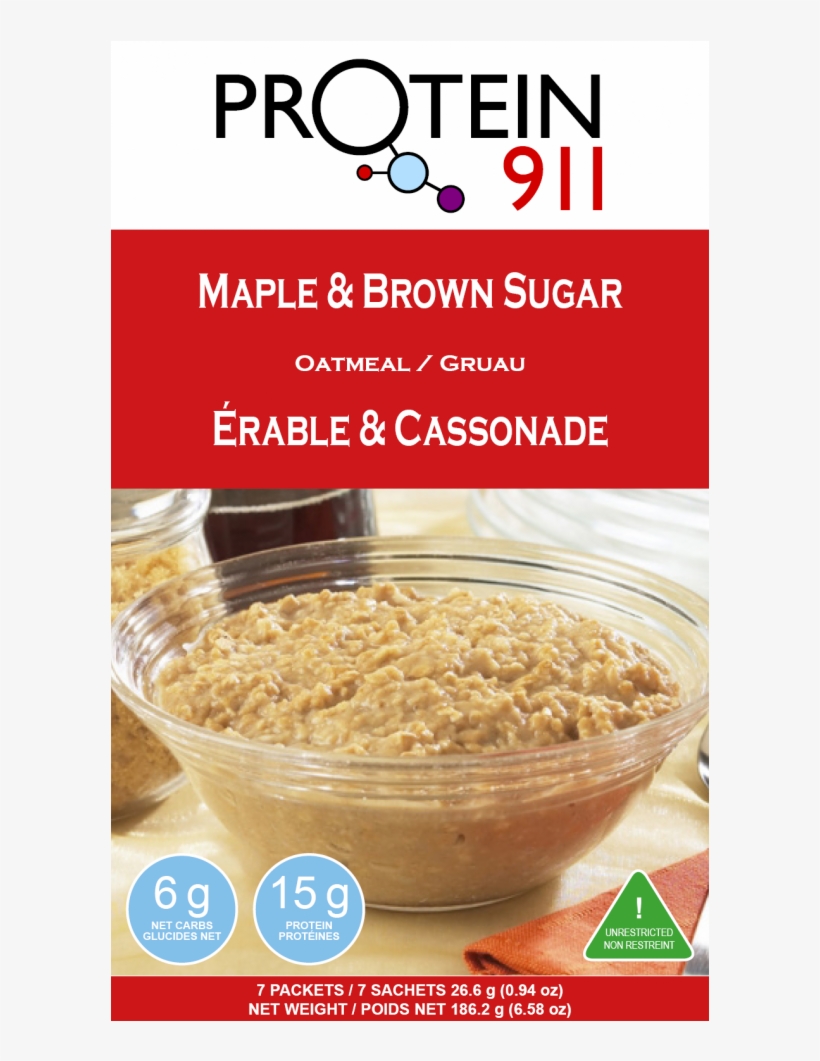 Maple & Brown Sugar Oatmeal - Oatmeal, transparent png download