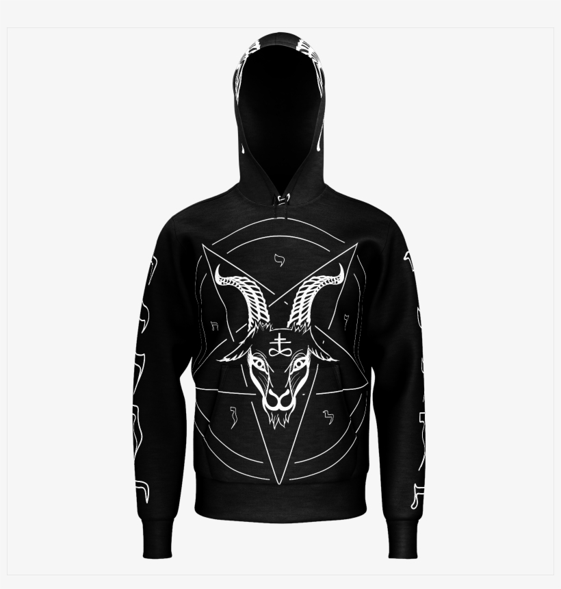 Baphomet Pentagram Sigil Of Lucifer Satanic Symbols - Sweatshirt, transparent png download