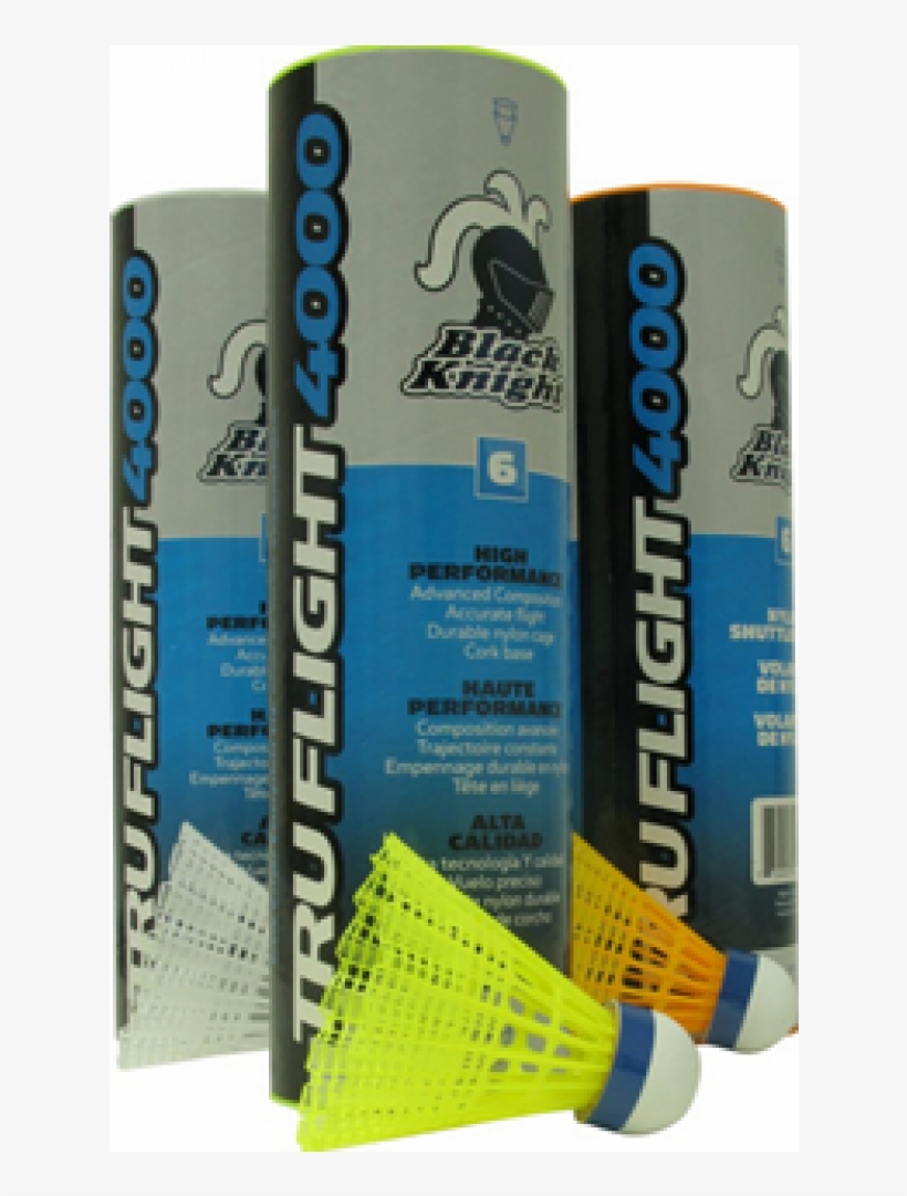 Black Knight Tru Flight 4000 Shuttles - Badminton, transparent png download