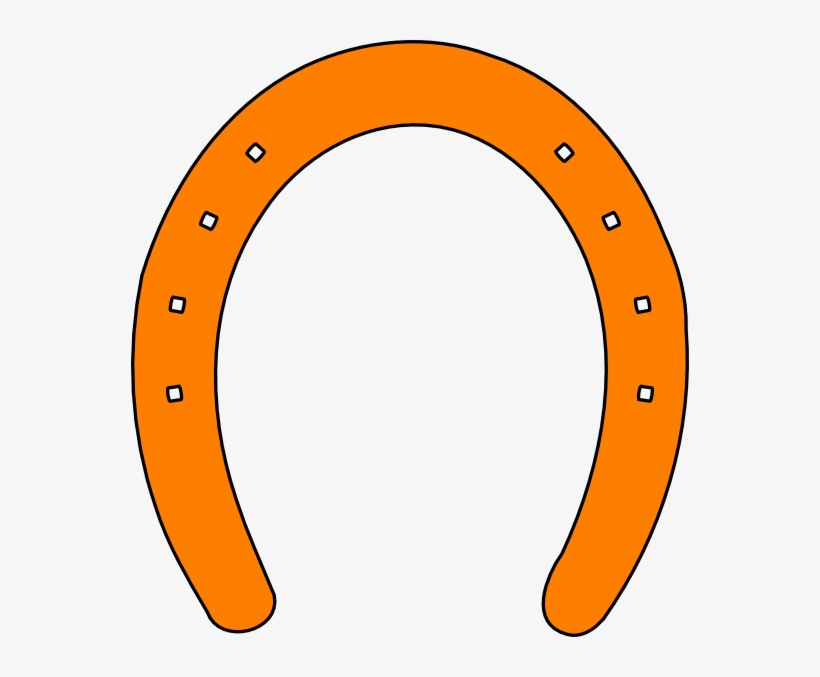 Vector Free Download Horseshoes Game Clipart - Orange Horseshoe Clipart, transparent png download