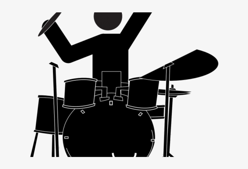 Rock Band Clipart Transparent - Animasi Drummer, transparent png download