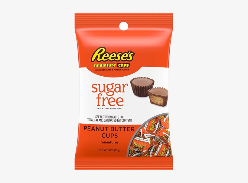 Reese's Sugar Free Miniature Peanut Butter Cups - Sugar Free Reese's Cups, transparent png download
