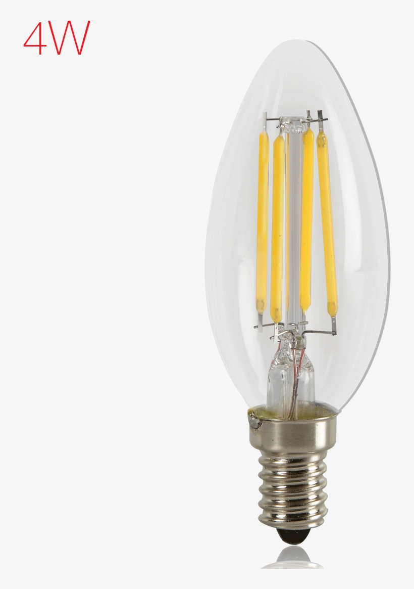 Brightfill Led Filament Candle - Incandescent Light Bulb, transparent png download