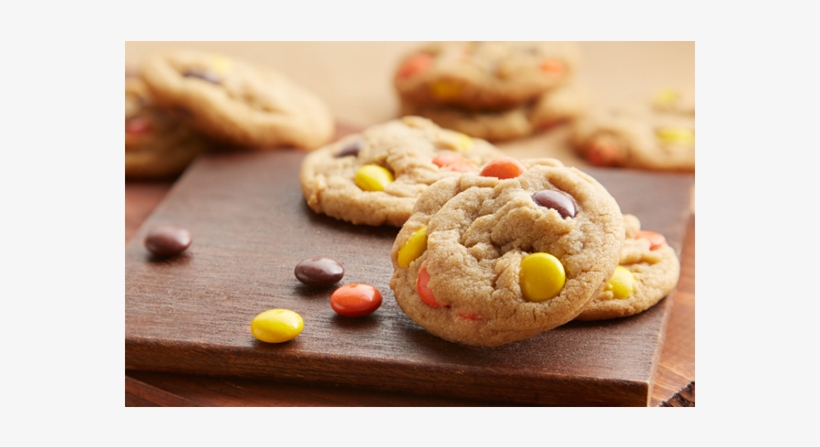 Mini Reese's Pieces Peanut Butter Cookies Recipe - Reese's Pieces, transparent png download