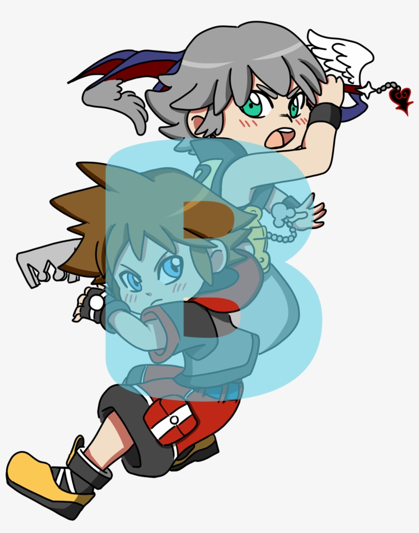 Kingdom Hearts Sora Y Riku - Cartoon PNG Image | Transparent PNG Free ...