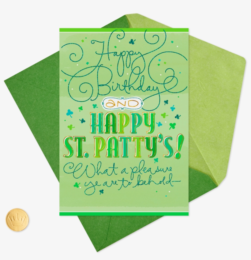 Sign Of The Shamrock St - Greeting Card, transparent png download