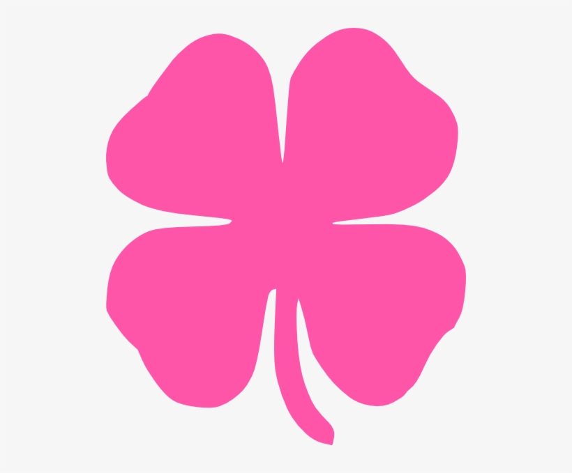 Pink 4 Leaf Clover, transparent png download