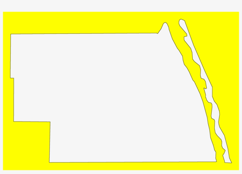 A Plain Frame Map Of Indian River - Plot, transparent png download