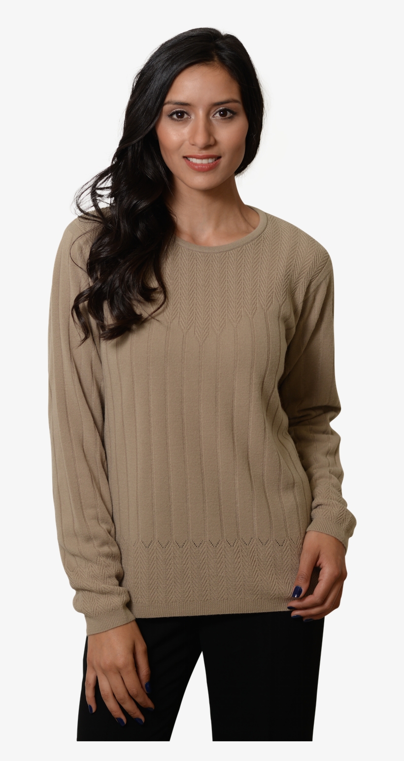 28562 Sweater Base Con Espigas - Sweater, transparent png download