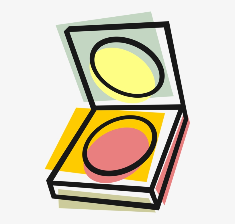 Vector Illustration Of Compact Or Powder Case Cosmetic, transparent png download