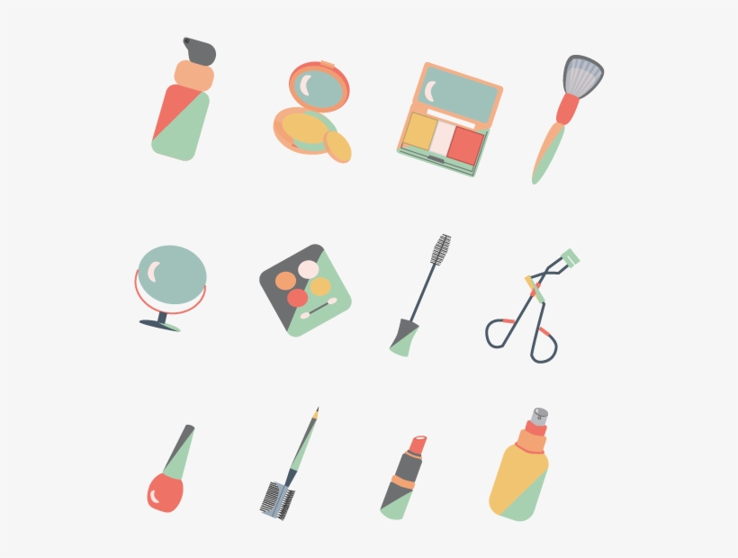Makeup Icons By Student Namuun - Graphic Design, transparent png download