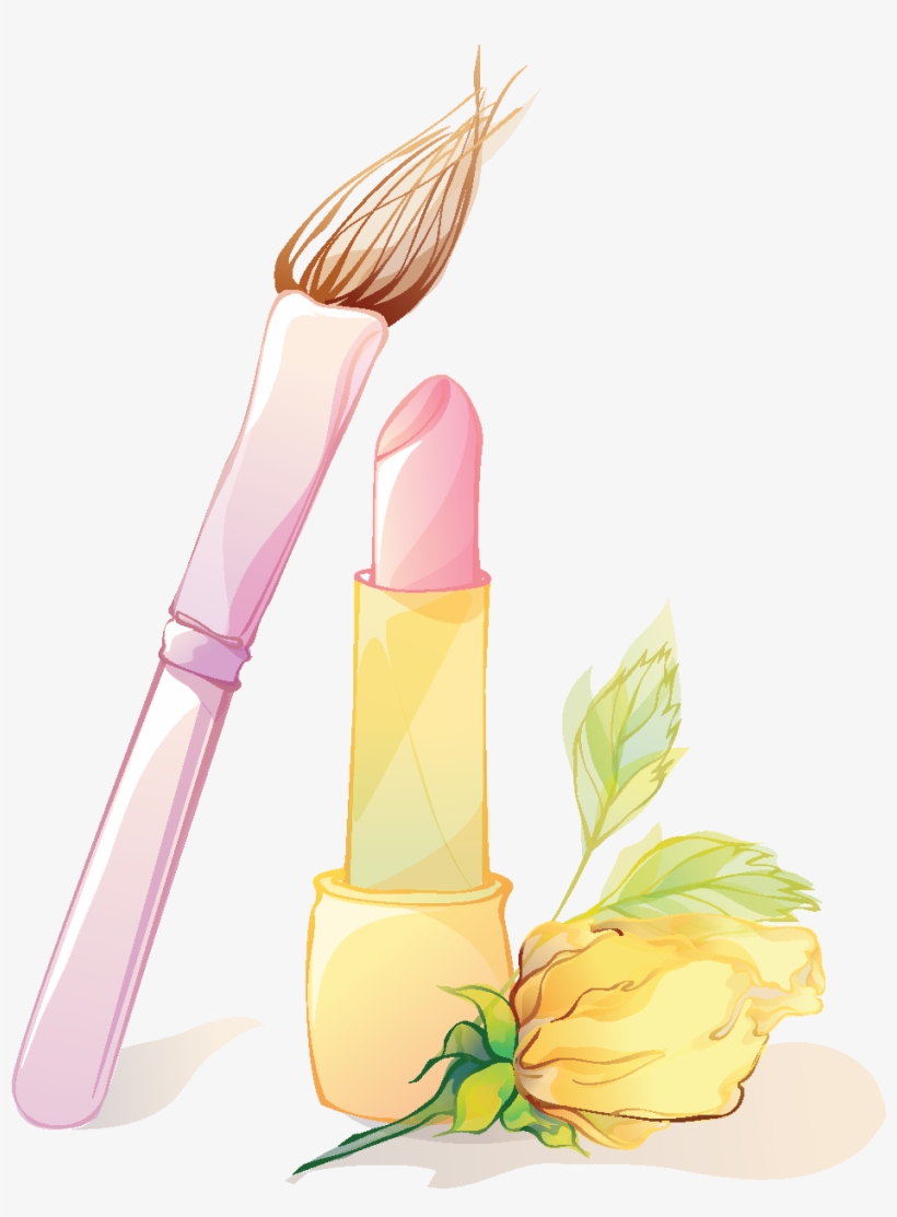 Vector Lipstick Brush Element - Still Life Photography, transparent png download