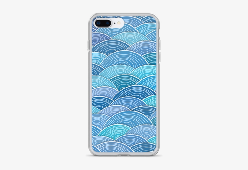 Blue Waves Iphone Case - Mobile Phone Case, transparent png download