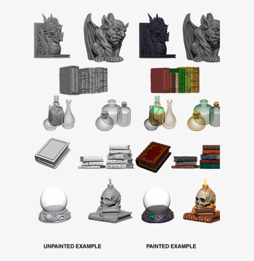Wzk73364 Wizards Room $4 - Wizkids Deep Cuts Unpainted Miniatures Wizards Room, transparent png download