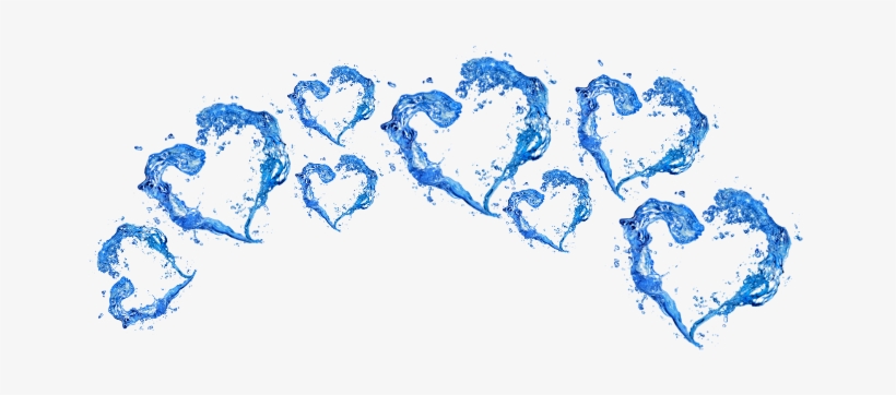 Watercrown Water Crown Blue Waves Crowns Heartcrown - Water Splash, transparent png download