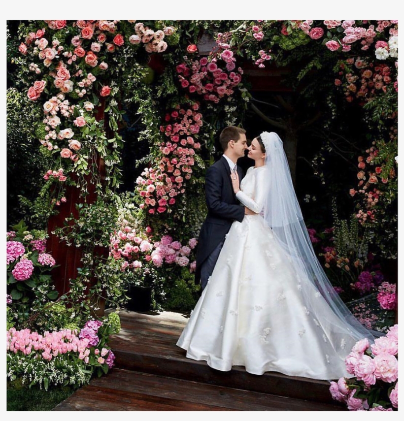 Miranda Kerr 与evan Spiegel 于2017年结婚。（照片：miranda Kerr - Miranda Kerr Dior Wedding Dress, transparent png download