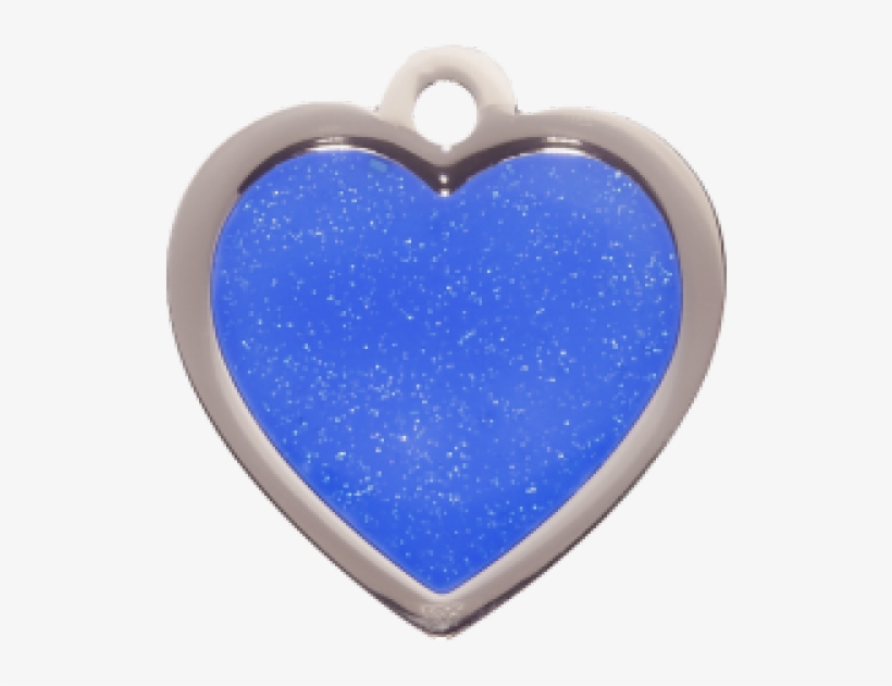Dark Blue Glitter Heart 22x24mm Fashion Pet Tag By - Locket, transparent png download