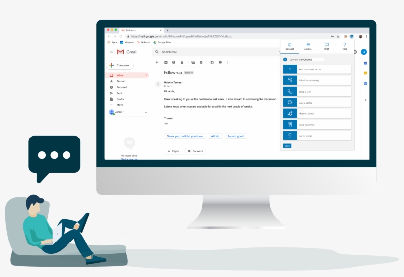 The Chrome Plugin Works Where Employees Work, Allowing - Computer Icon, transparent png download