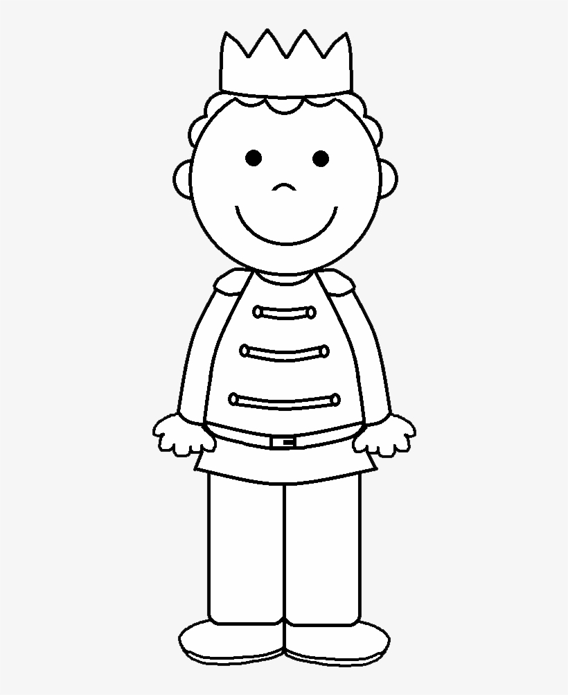 Courtesy Clipart Hugging - Prince Clip Art Black And White, transparent png download