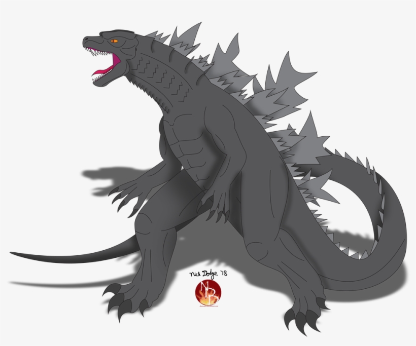 My Drawings Of The Kaiju From Godzilla - Legendary Godzilla By Daizua123, transparent png download