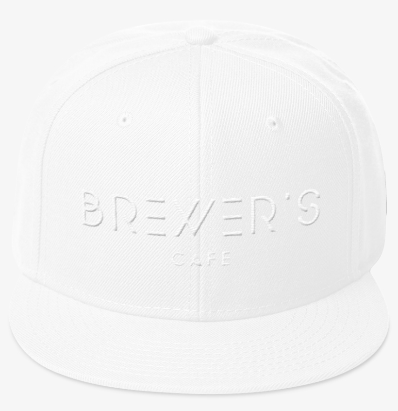 White Snapback Hat - Baseball Cap, transparent png download