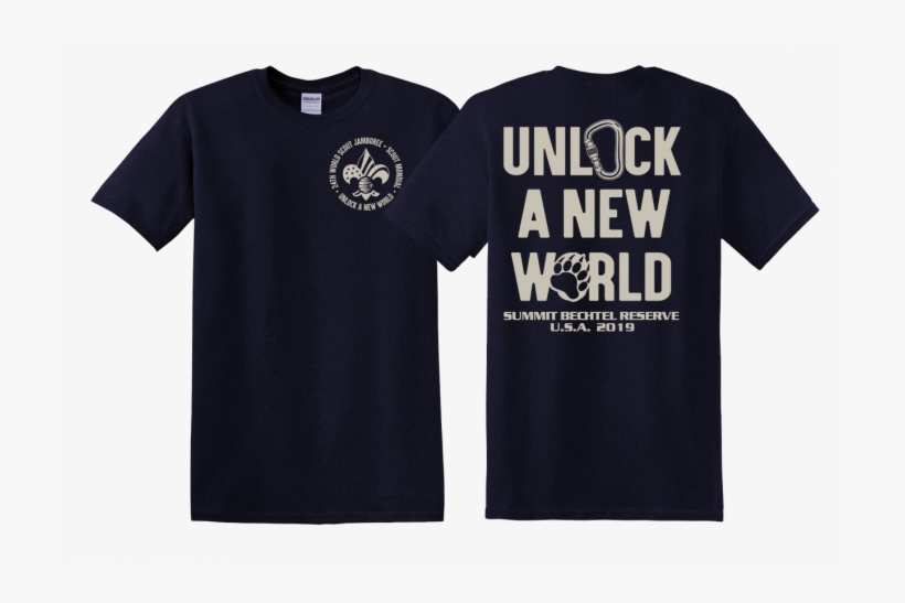 2019 World Scout Jamboree Usa Contingent "unlock A - Active Shirt, transparent png download