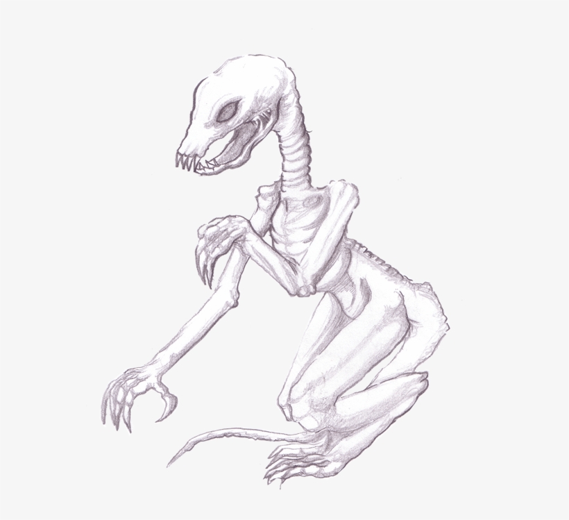 'overcome' Creature Concept - Skeleton, transparent png download