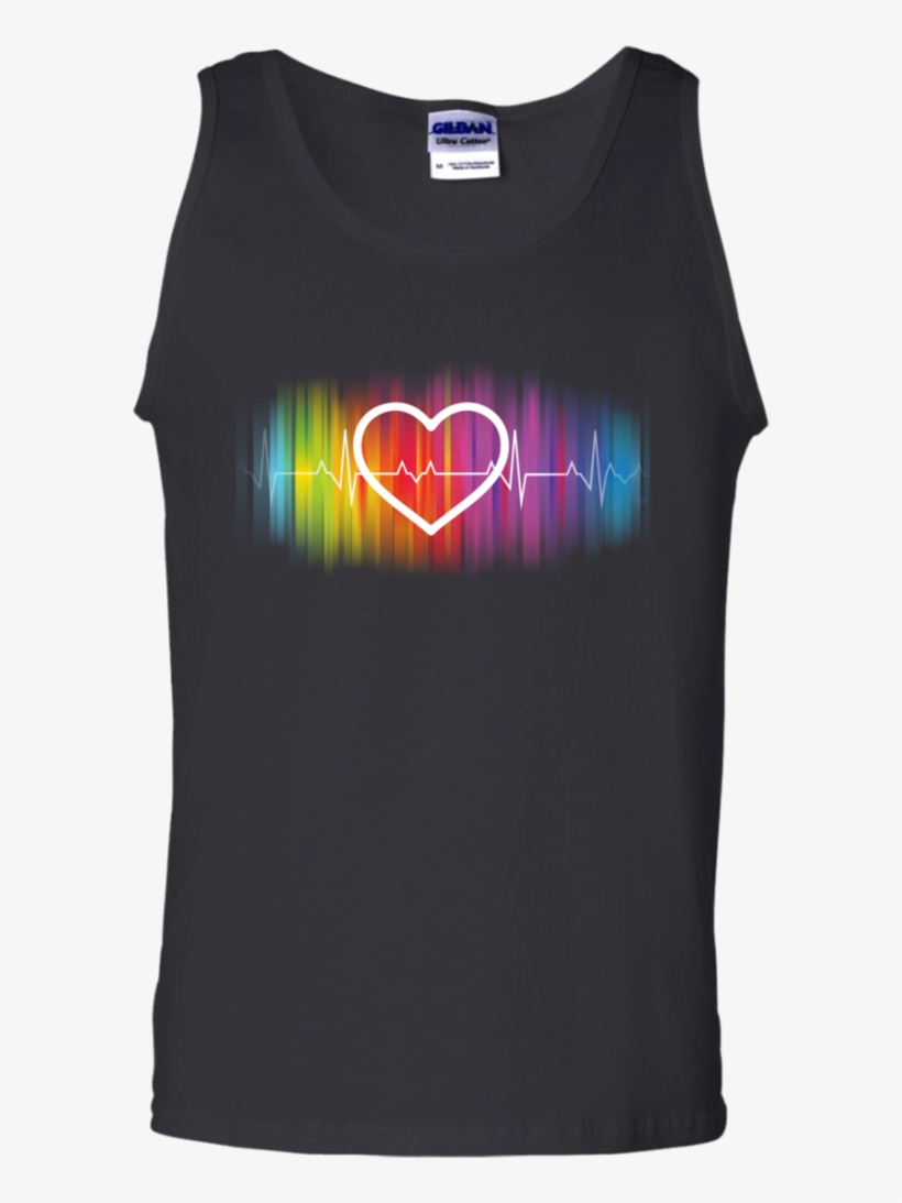 Rainbow Heart Pulse - Help More Bees Plant More Trees, transparent png download