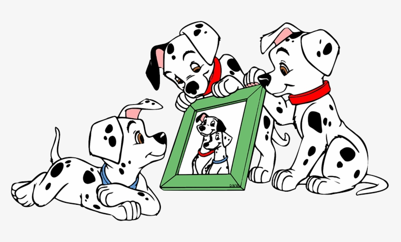 Puppies Looking At Picture - Carica Dei 101 Cuccioli, transparent png download