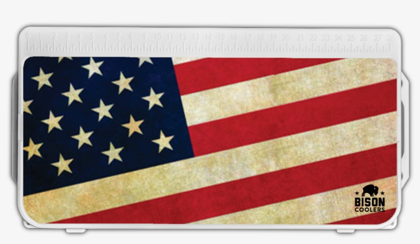 Bison Lid Graphic American Flag - Graphics, transparent png download